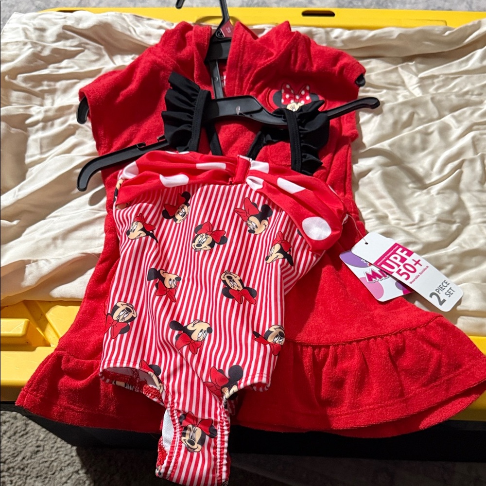 Disney Red Minnie Mouse Swimwear Set